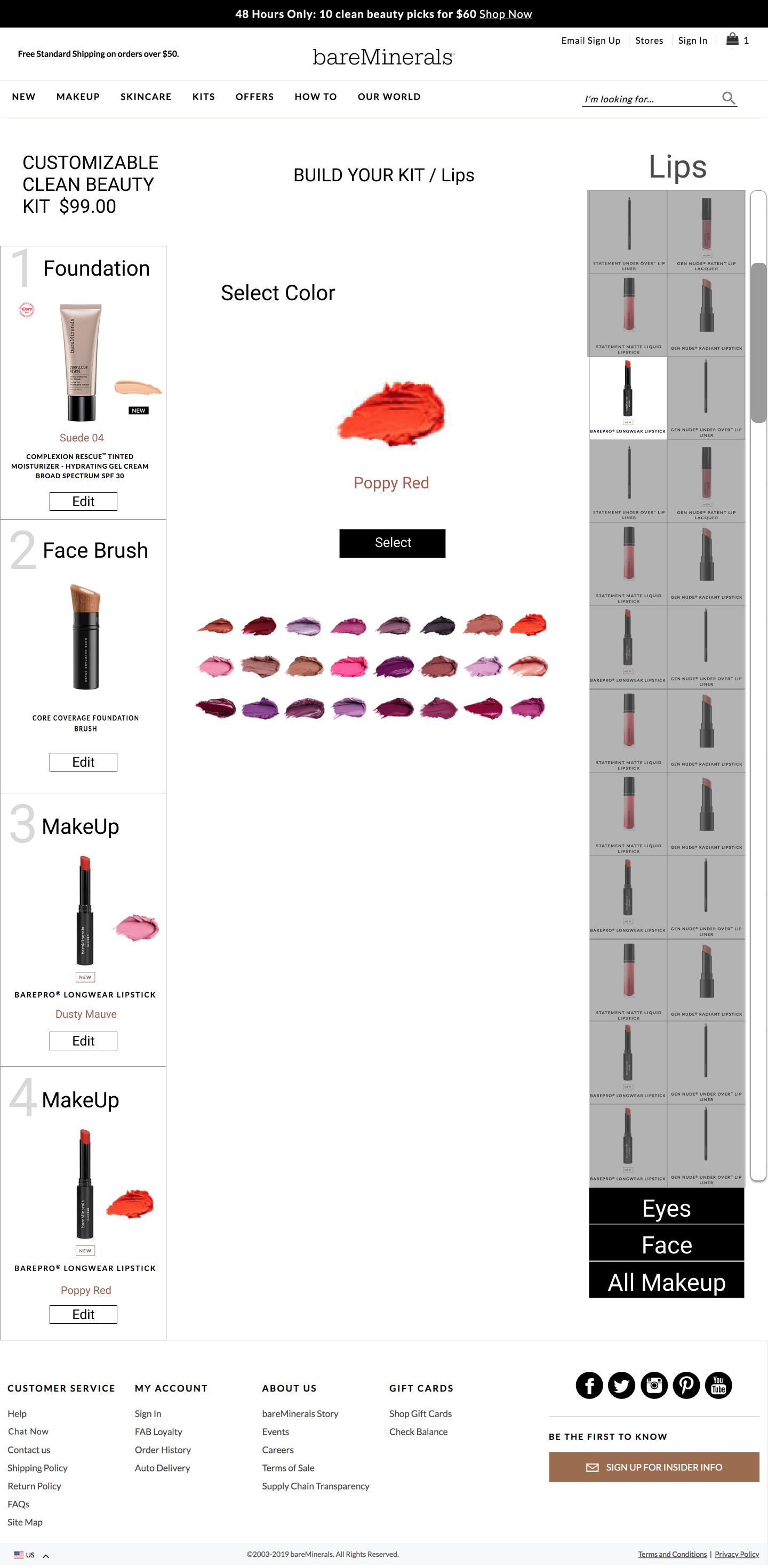 Bare Minerals - 4- Lipstick Color Selection- Desktop